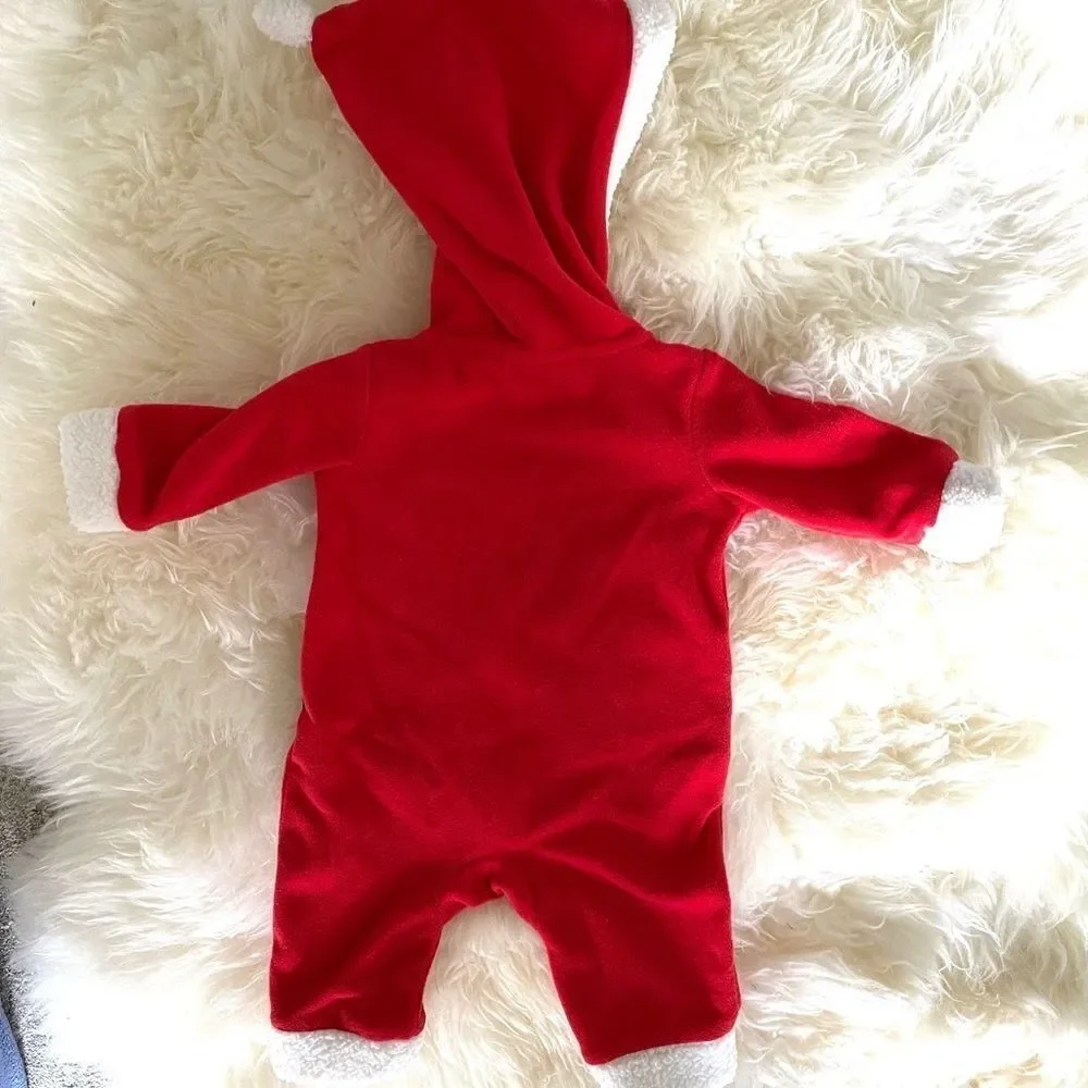 Carter’s Baby Red Santa Fleece Jumpsuit